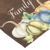 Wasserfarbenfall Pumpkin Rustikales Dunkles Holz Kurzer Tischläufer (Ecke)