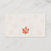 Wasserfarbenfall Pumpkin Windelwanne Begleitkarte (Rückseite)