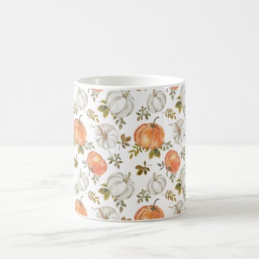 Wasserfarbenfall Rustikale Pumpkins Kaffeetasse (Mittel)