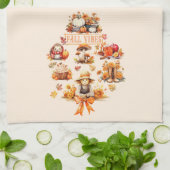 Wasserfarbenfall-Vibes Geschirrtuch (Gefaltet)