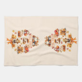 Wasserfarbenfall-Vibes Geschirrtuch (Horizontal)