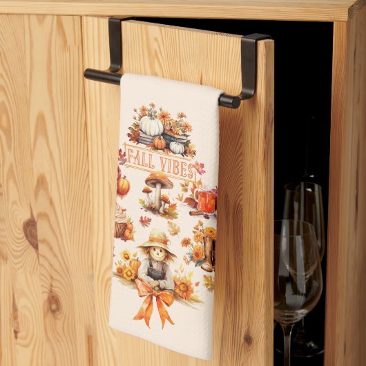 Wasserfarbenfall-Vibes Geschirrtuch (Drittel gefaltet)