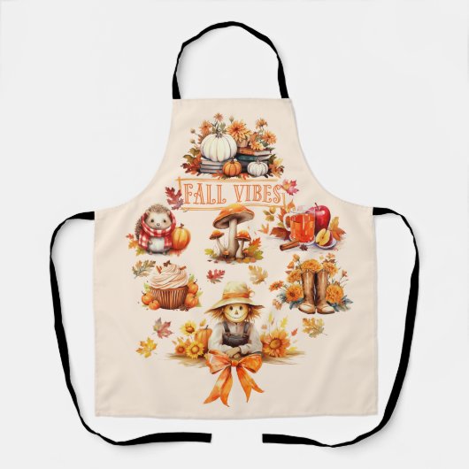 Wasserfarbenfall-Vibes Schürze (Vorderseite)