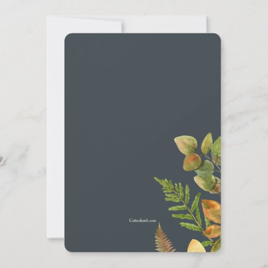 Wasserfarbenfallen Einladung (Rückseite)