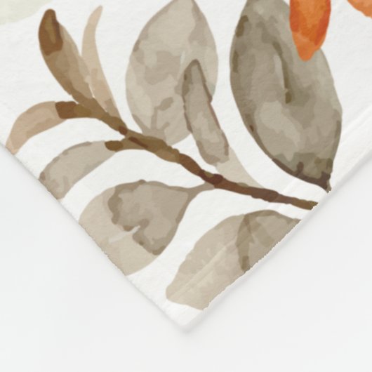 Wasserfarbenfallen Fleecedecke (Ecke)