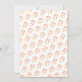 Wasserfarbenfallen Folies Erntedank Dinner Einladung (Rückseite)