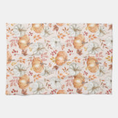 Wasserfarbenfallen Kürbis, Bauernhof Geschirrtuch (Horizontal)