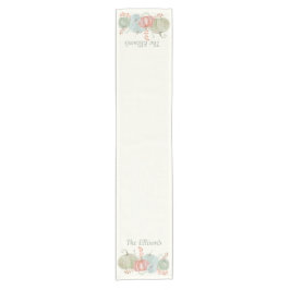 Wasserfarbenfallen Pumpkins Kurzer Tischläufer