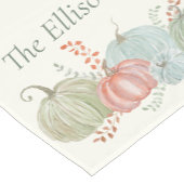 Wasserfarbenfallen Pumpkins Kurzer Tischläufer (Ecke)