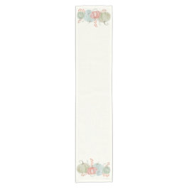 Wasserfarbenfallen Pumpkins Kurzer Tischläufer