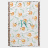 Wasserfarbenfallen Pumpkins & Laurels Familienname Decke (Vorderseite Vertikal)