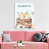 Wasserfarbenfallen Pumpkins mit Joybibelverse Leinwanddruck (Insitu (Wohnzimmer))