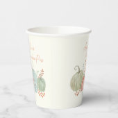 Wasserfarbenfallen Pumpkins Pappbecher (Links)