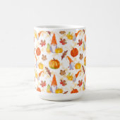 Wasserfarbenfallen, Pumpkins und Blätter Kaffeetasse (Mittel)