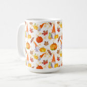 Wasserfarbenfallen, Pumpkins und Blätter Kaffeetasse (Vorderseite Links)