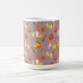 Wasserfarbenfallen, Pumpkins und Blätter Kaffeetasse (Mittel)