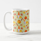 Wasserfarbenfallen, Pumpkins und Blätter Kaffeetasse (Links)