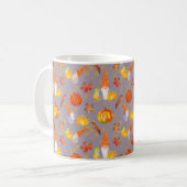 Wasserfarbenfallen, Pumpkins und Blätter Kaffeetasse (Vorderseite Links)