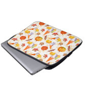 Wasserfarbenfallen, Pumpkins und Blätter Laptopschutzhülle (Vorne Knopf)