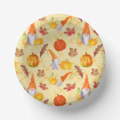 Wasserfarbenfallen, Pumpkins und Blätter Papier Pappteller (Vorderseite)