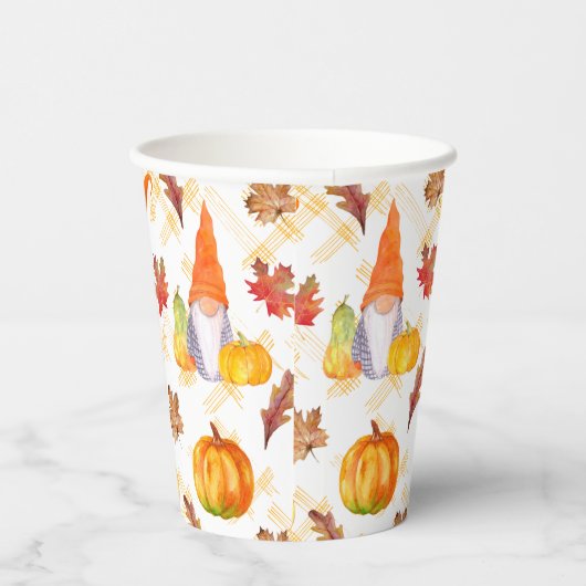 Wasserfarbenfallen, Pumpkins und Blätter Pappbecher (Rechts)