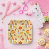 Wasserfarbenfallen, Pumpkins und Blätter Pappteller (Party)