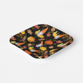 Wasserfarbenfallen, Pumpkins und Blätter Pappteller (Gewinkelt)