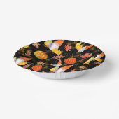 Wasserfarbenfallen, Pumpkins und Blätter Pappteller (Gewinkelt)