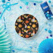 Wasserfarbenfallen, Pumpkins und Blätter Pappteller (Party)