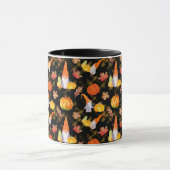 Wasserfarbenfallen, Pumpkins und Blätter Tasse (Zentrum)