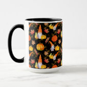 Wasserfarbenfallen, Pumpkins und Blätter Tasse (Links)