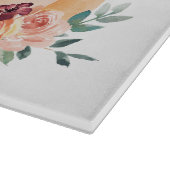 Wasserfarbenfallen Pumpkins und Boho-Blume Schneidebrett (Ecke)