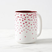 Wasserfarbenfallen Zweifarbige Tasse (VorderseiteRechts)