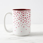 Wasserfarbenfallen Zweifarbige Tasse (Links)