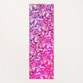 Wasserfarbenfallendes Blätter Lila rosa Leaf Muste Yogamatte (Vorderseite)