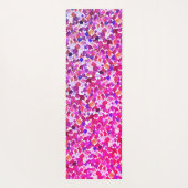 Wasserfarbenfallendes Blätter Lila rosa Leaf Muste Yogamatte (Rückseite)