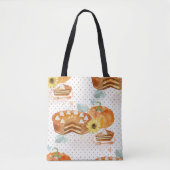 WASSERFARBENFALLPUMPKINE UND SCHWEINE TASCHE (Vorderseite)