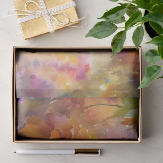 Wasserfarbenfänge und Lavendel-Dekoupage Seidenpapier (Geschenk)