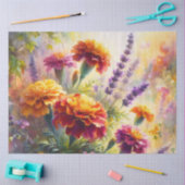 Wasserfarbenfänge und Lavendel-Dekoupage Seidenpapier (Basteln)