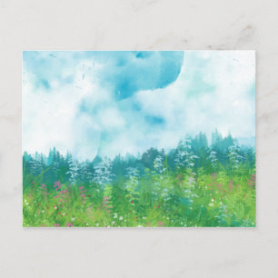 Wasserfarbenfarm 4 postkarte