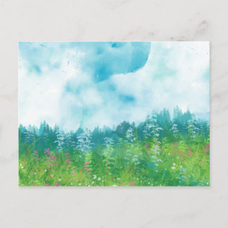Wasserfarbenfarm 4 postkarte
