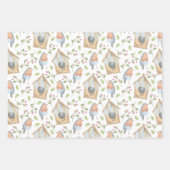 Wasserfarbenfeder Geschenkpapier Set (Vorderseite 3)