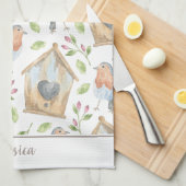 Wasserfarbenfeder Geschirrtuch (Viertel Falte)