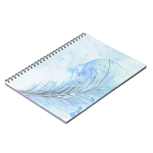 Wasserfarbenfeder Notizblock (Linke Seite)