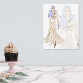 Wasserfarbenfedermodell Leinwanddruck