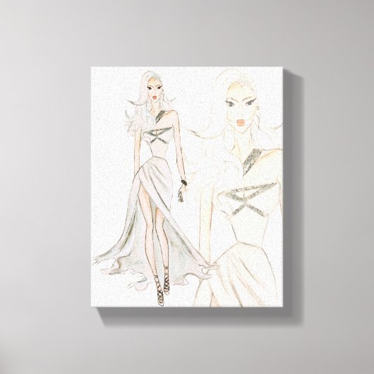 Wasserfarbenfedermodell Leinwanddruck (Vorderseite)