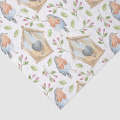 Wasserfarbenfedermuster für Vögelhütten Seidenpapier (Ausschnitt)