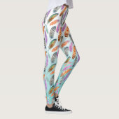 Wasserfarbenfedern Leggings (Rechts)