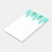 Wasserfarbenfedern Moderne Post-it Klebezettel (angewinkelt)