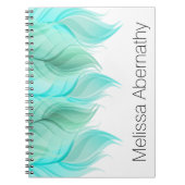 Wasserfarbenfedern Personalisiert Notizblock (Vorderseite)